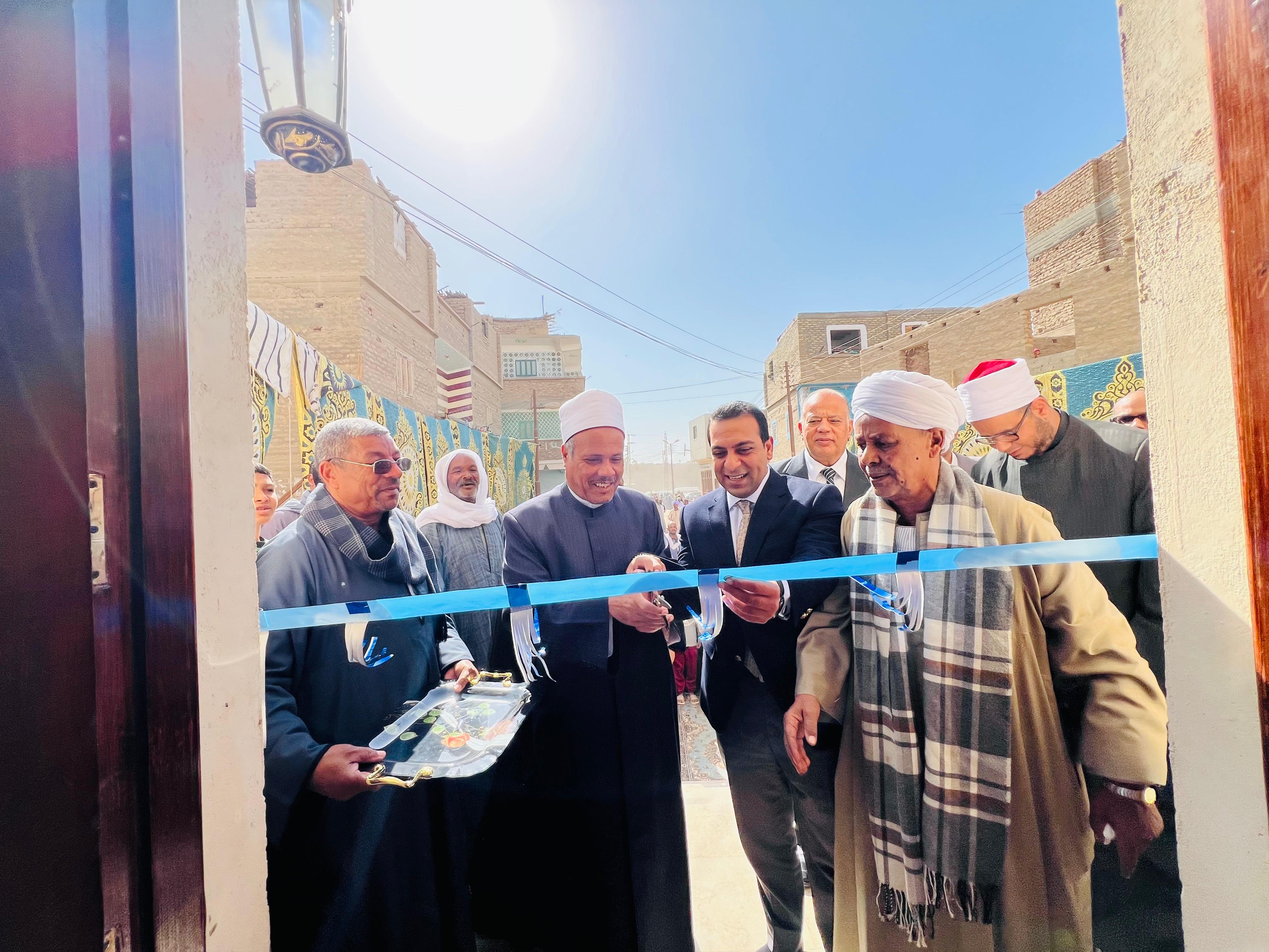 افتتاح مسجد نجع غلاب بقرية حجازة فى قوص