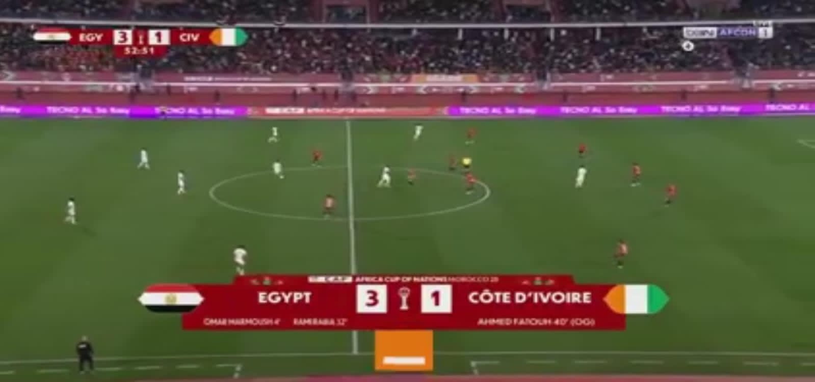 ضربة صلاح القاضية.. مصر تتقدم 3-1 وكوت ديفوار في مأزق