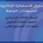 استمارة الثانوية العامة 2026