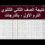 نتيجة الصف الثاني الثانوي